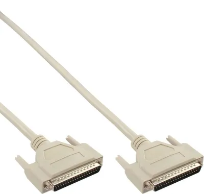 Obrázek produktu pro InLine® 37372 Serielles Kabel, 37pol Stecker / Stecker, vergossen, 1:1 belegt, 2m