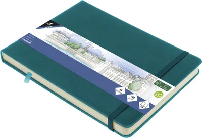 Obrázok produktu pre kangaro K-861314 kangaro skicár, 80 listov, DIN A5 na šírku, tmavý tyrkysový