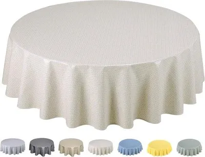 Produktbild von PVC-Tischschutz 140 cm Cremefarbe