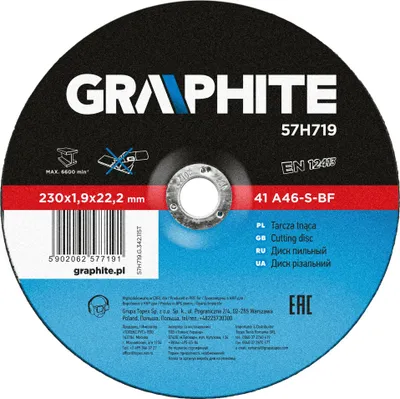 Produktbild von Graphite Metall Trennscheibe 230 x1,9 x 22,2 mm