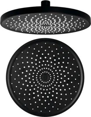 Obrázek produktu pro Sprchová hlavice, průměr 220 mm, ABS/černá matná