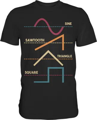 Produktbild von Modularer Synthesizer Analog Wellenform T-Shirt – Black / 4XL