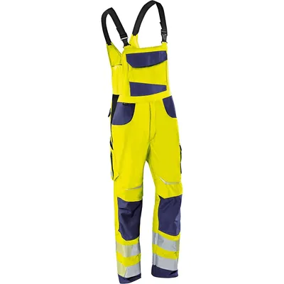 Produktbild von Kübler Reflectiq Latzhose PSA 2 warngelb/dunkelblau Gr. 30