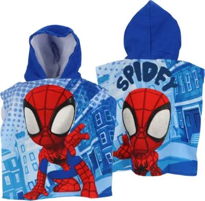 Produktbild von Spiderman Mikrofaser Poncho für Kinder 100x55 cm