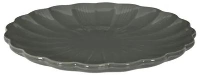 Immagine prodotto di HowHomely | Piatti - Piatti da dessert - Piatti da portata - Piatti in Vetroceramica - 27 cm - grigi - Piatti piani - rotondi e piatti