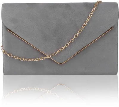 Produktbild von Fluweelenelegante Crossbody Schoudertas (Grijs)