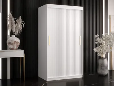 Obrázok produktu pre Šatníková skriňa 100 cm LONZO 1 - biela
