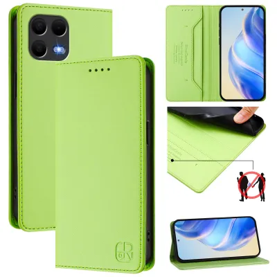 Image de Etui en cuir pour T-Mobile Revvl 8 Pro/T Phone 3 Pro 5G, étui à rabat avec fentes pour cartes, portefeuille et support Vert