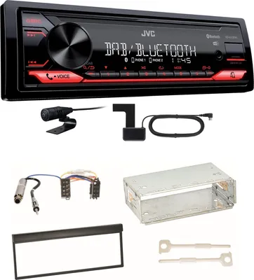 Produktbild von JVC KD-X272DBT Digitalradio Bluetooth USB MP3 FLAC Einbauset für Skoda Fabia 6Y