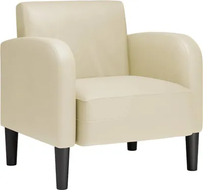 Immagine prodotto di vidaXL Poltrona con braccioli crema 54 cm in Pelle finta