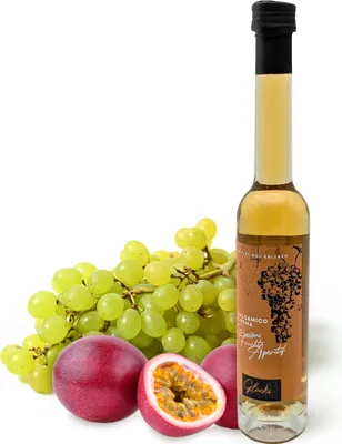 Produktbild von Glücks Momente - Passionsfrucht Aperitif - 100ml Balsamico Crema Frucht Essigzubereitung mit 3% Säure, für Dressings, Marinaden & Desserts - Balsamico Essig aus Deutschland, Feinkost Geschenkidee