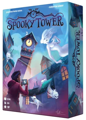 Immagine prodotto di Asmodee, Spooky Tower: gioco da tavolo cooperativo, adatto a partire dagli 8 anni, per 2-4 giocatori
