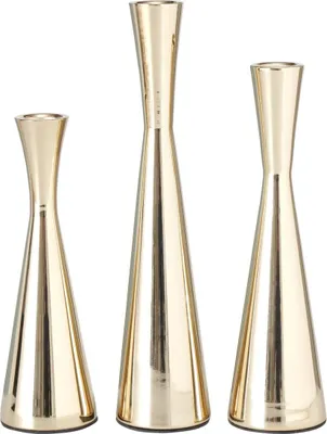Produktbild von Boltze Gruppe Cone Kerzenleuchter gold 26cm (1 Stück)