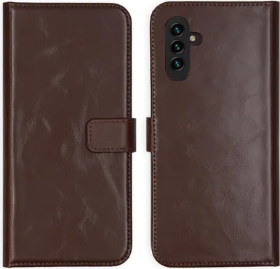 Immagine prodotto di Selencia Libreria in vera pelle per Samsung Galaxy A13 (5G) / A04s - Marrone