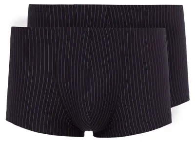 Produktbild von SKINY Herren Boxershorts, 2er Pack - Trunks, Pants, Baumwolle Stretch, Single Jersey Schwarz/Weiß M