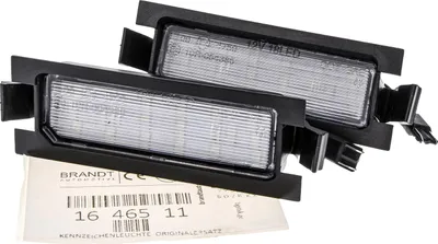 Produktbild von BRANDT AUTOMOTIVE Kennzeichenleuchten LED kompatibel mit Hyundai Accent IV 11-17 Elantra GT I GD 13-17 i30 II Hatch GD 12-17 Kia Cee’d II Hatch JD 12-18 Pro cee’d II Hatch JD 12-18