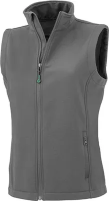 Image de Result Genuine Recycled R902F | Bodywarmer Softshell 2 couches recyclé imprimable pour femme - Farbe : Workguard Grey - Größe : M
