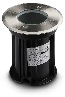 Image de V-TAC - Spot encastrable au sol LED GU10 inox IP65 dimmable