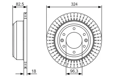 Produktbild von Bremsscheibe BOSCH 0 986 479 U29