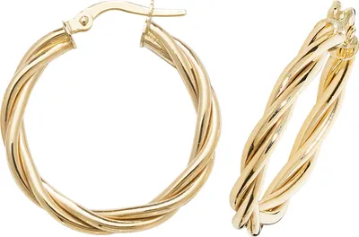 Produktbild von Edle 9 Karat (375) Gold Damen - Paar Creolen - 20mm; TRS374829KYMM20