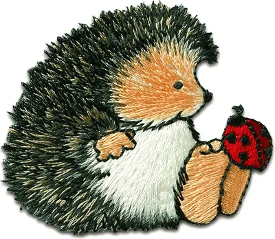 Obrázok produktu pre Margaret Sherry ježko chrobák zvieracie deti - záplata, nažehľovacia, nášivka, nášivky, nášivky, veľkosť: 4,6 x 5,5 cm
