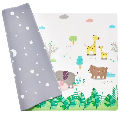 Produktbild von VEVOR Krabbelmatte, 2,1 x 1,4 m, Spielmatte, rutschfeste, Baby-Spielmatte aus PV