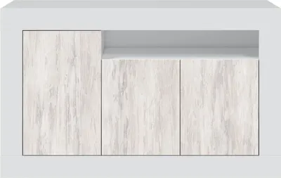 Immagine prodotto di Calicosy - Buffet design con 3 porte e 1 nicchia di stoccaggio Baltik - L144 cm