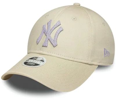 Produktbild von New Era Women MLB 9FORTY Metallic Logo Cap New York Yankees light beige