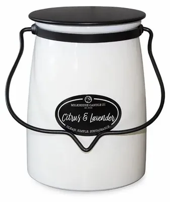 Productafbeelding van MILKHOUSE KAARS Citrus & Lavendel, BUTTER JAR (624 gram)