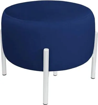 Obrázok produktu pre WILFRED MG VELVET taburetka, tmavomodrá/biela