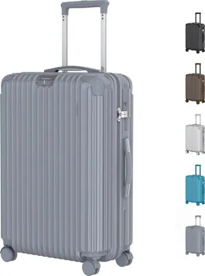 Immagine prodotto di Voyagoux® - Valigia grande - 116L - Valigia - Valigia con ruote - Grigio Nardo - Chiusura TSA