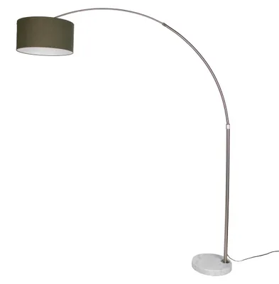 Produktbild von Stehleuchte aus Stahl mit DunkelGrünem Schirm 50cm XXL