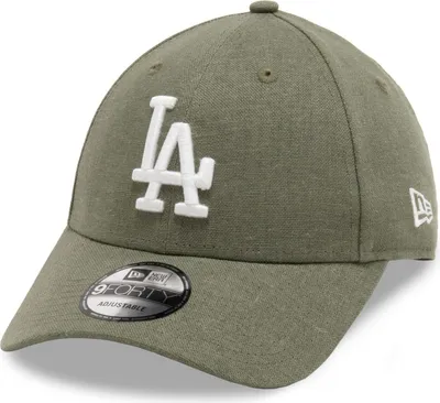 Produktbild von New Era 9Forty Strapback Cap LEINEN Los Angeles Dodgers oliv