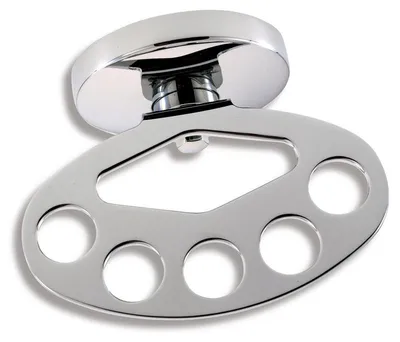 Imagen del producto de Novaservis Metalia 1: Soporte de pared para cepillos de dientes y pasta de dientes, cromo, modelo 6144.0