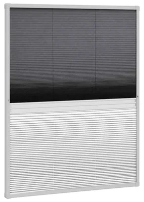 Productafbeelding van Raamhor plissé met verduistering 80x100 cm aluminium