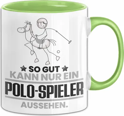 Produktbild von Polo-Spieler Geschenk Tasse So Gut Kann Nur Ein Polo-Spieler Aussehen Geschenkidee Kaffee-Becher (Grün)