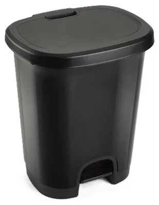 Produktbild von Plasticforte Treteimer - schwarz - 18 Liter - 40 cm - Kunststoff