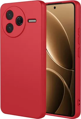 Immagine prodotto di Custodia per Xiaomi Poco F7 Pro - Cover posteriore in silicone Phonesta Soft Silk - Rosso