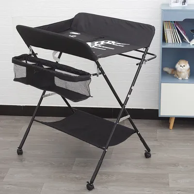 Imagen del producto de Mesa cambiadora portátil para bebés: mesa plegable con área de masaje, color