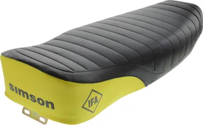 Zdjęcie produktu dla Lawka strukturalna, czarna/zólta z napisem Simson - Simson S50, S51, S70 Enduro