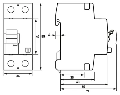 Obrázek produktu pro Doepke DFS2 063-2/0.03-A RCD