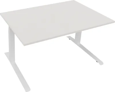 Produktbild von Sitz-/Stehtisch Kufe Doppels. Quad. B1400xT900xH645-1275 ws/Weiß