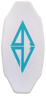 Image de GoZone Pro : planche à voile (skimboard) de 40 pouces, blanche et bleue – robuste et prête à l'utilisation