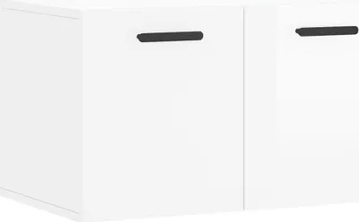 Produktbild von vidaXL Wandschrank Hochglanz-Weiß 60x36,5x35 cm Holzwerkstoff