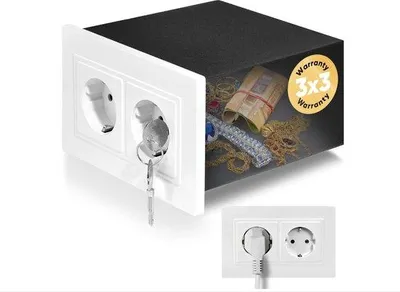 Produktbild von Famanu Wandmontage-Geldschrank mit Geheimfach - Mini Mauerkluis