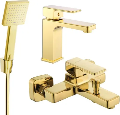 Produktbild von Mexen Cetus R45 Badewannenset, Gold - 744303R45-50