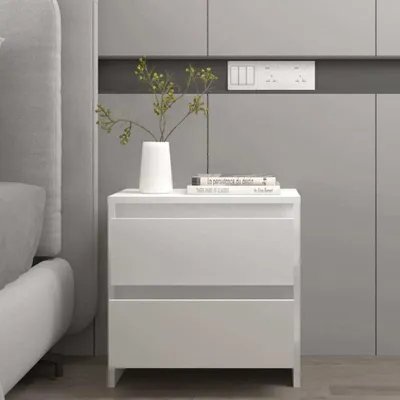 Immagine prodotto di vidaXL Comodino bianco 45x34,5x44,5 cm in legno