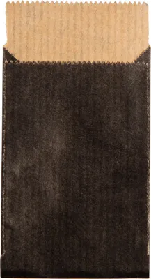 Zdjęcie produktu dla Ozdobna torebka papierowa - Prezent - Słodycze - Czarna - 6 x 4,5 cm