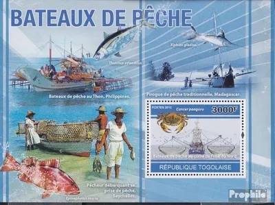 Produktbild von Briefmarken Togo 2010 Mi Block557 (kompl.Ausg.) postfrisch Fischerei