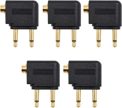 Image de Adaptateurs jack 3,5 mm à quatre broches, mâle vers femelle, 5 pièces